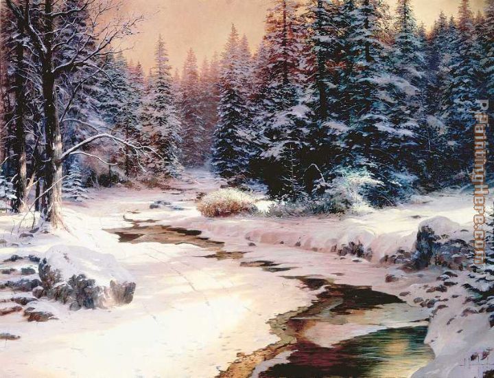 Thomas Kinkade Winter's End